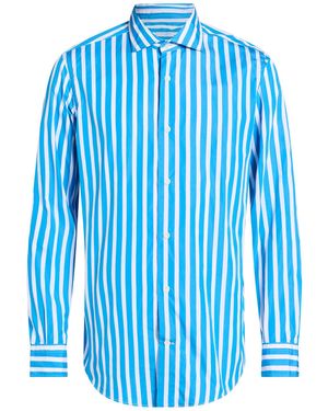 SANNINO Napoli Azure Shirt Cotton - Blue