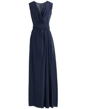 Alberta Ferretti Maxi Dress Silk - Blue