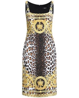 Versace Midi Dress - Metallic