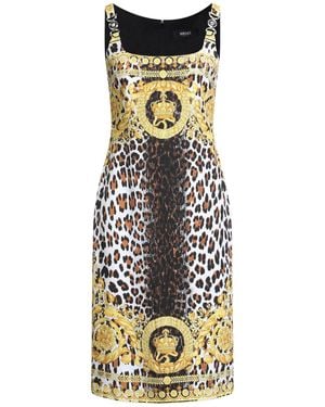 Versace Midi Dress - Metallic