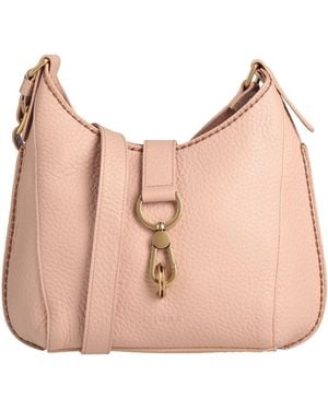 Plinio Visona' Blush Cross-Body Bag Leather - Pink