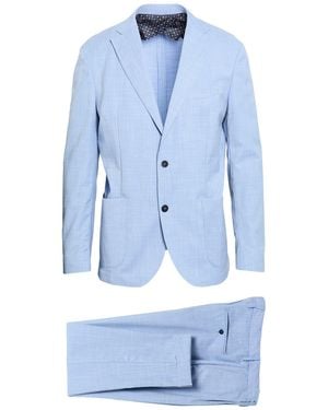 Barbati Sky Suit Polyester, Viscose, Wool, Elastane - Blue