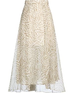 Brunello Cucinelli Maxi Skirt Silk - White