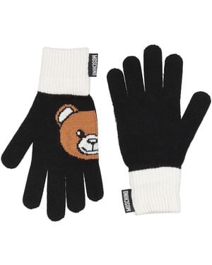 Moschino Gloves Wool, Acrylic - Black