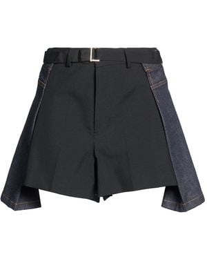 Sacai Shorts & Bermuda Shorts Polyester, Wool, Cotton, Cupro - Black