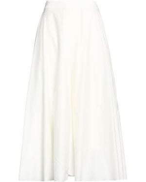 Cruna Midi Skirt Cotton, Polyamide, Elastane - White
