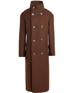 Petar Petrov Coat Virgin Wool - Brown