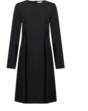 Camicettasnob Midi Dress Wool, Polyester, Elastane - Black
