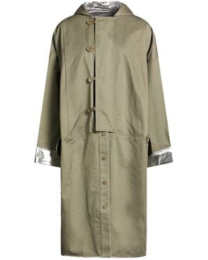 Rabanne Military Overcoat & Trench Coat Cotton - Green