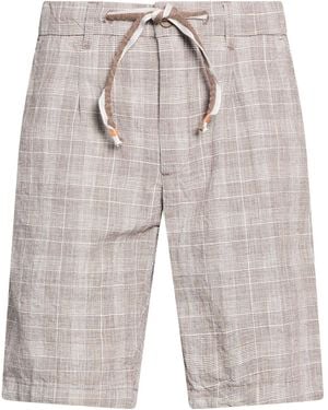 Yes-Zee Shorts & Bermuda Shorts Cotton, Linen - Gray
