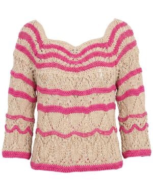 Alberta Ferretti Fuchsia Sweater Cotton - Pink