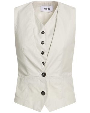 Grifoni Light Tailored Vest Cotton, Polyamide - White