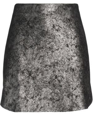 THE M.. Charcoal Mini Skirt Polyester, Viscose, Elastane - Gray