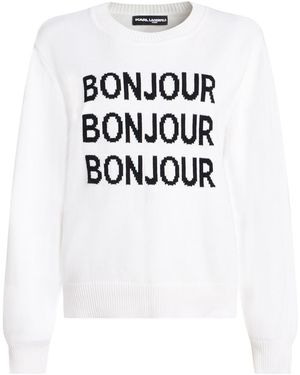 KARL LAGERFELD Pullover - Blanco