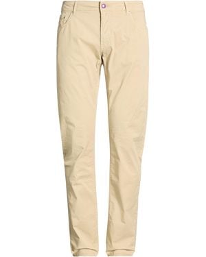 Hand Picked Trousers Cotton, Elastane - Natural