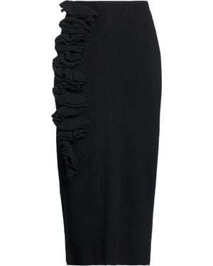 Liviana Conti Midi Skirt Virgin Wool, Polyamide, Cashmere, Elastane - Black