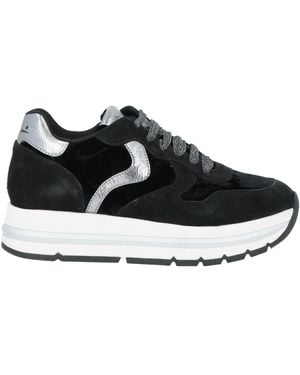 Voile Blanche Sneakers Leather, Textile Fibers - Black