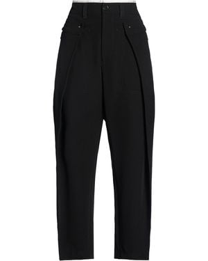 High Pants Polyester, Rayon, Elastane, Acetate - Black