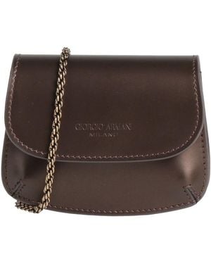 Giorgio Armani Cross-Body Bag Calfskin - Brown