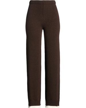 ViCOLO Trousers Viscose, Polyamide, Wool, Cashmere - Brown