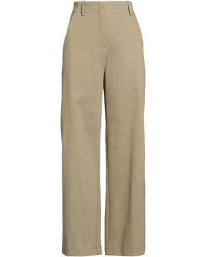 Alysi Khaki Trousers Cotton, Polyamide, Elastane - Natural