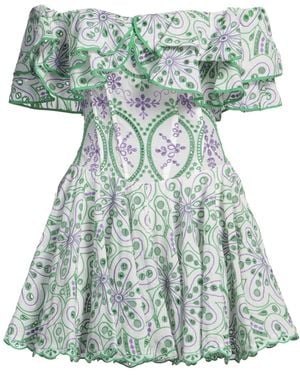 Charo Ruiz Mini Dress Cotton, Polyester - Green