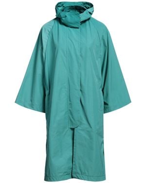 Hevò Overcoat & Trench Coat Polyester, Cotton - Blue