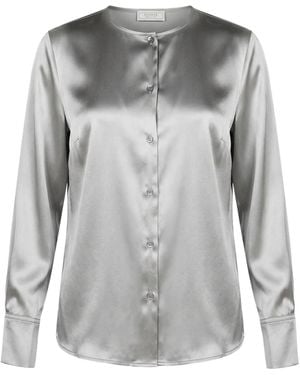 Peserico Top Silk, Elastane - Grey