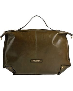 The Bridge Military Handbag Leather - Green