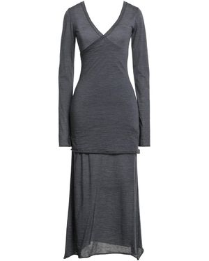 Isabel Benenato Maxi Dress - Gray