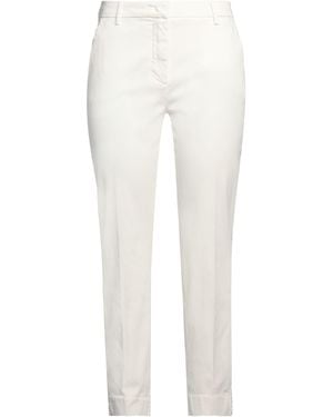 Bruno Manetti Pants Cotton, Elastomultiester, Elastane - White