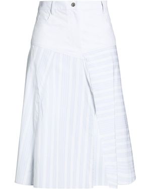 JW Anderson Light Midi Skirt Cotton - White