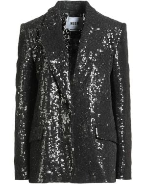 MSGM Blazer Cotton, Polyamide, Polyester - Black