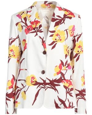 Max Mara Blazer Cotton, Elastane - White