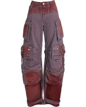 The Attico Trousers Cotton - Red