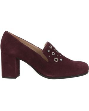 Unisa Plum Loafers Leather - Purple