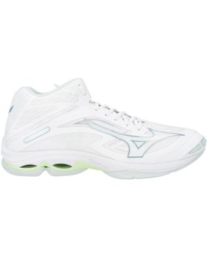 Mizuno Trainers Synthetic Fibres, Textile Fibres - White