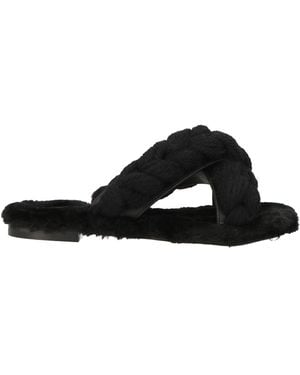 Avec Moderation Sandals Textile Fibers - Black