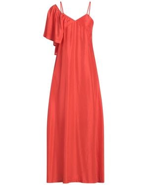 Tela Maxi Dress Silk - Red