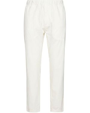 Lardini Trousers Cotton, Polyamide, Elastane - White