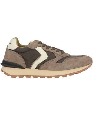 Voile Blanche Paris Race Khaki Sneakers Leather, Textile Fibers - Brown
