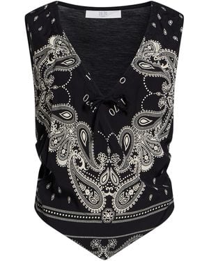 19.70 Nineteen Seventy Top Viscose - Black