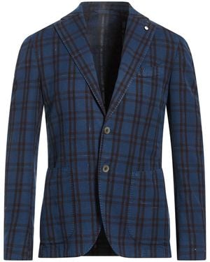 L.B.M. 1911 Blazer Cotton, Linen, Silk - Blue
