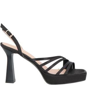 Cinzia Soft Sandals Textile Fibers - Metallic