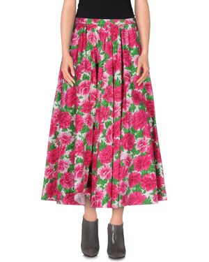 MICHAEL Michael Kors Fuchsia Midi Skirt Cotton - Pink