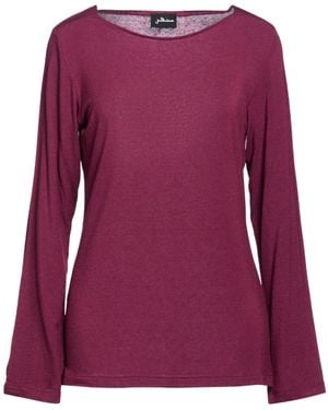 JUSTMINE T-Shirt Viscose, Merino Wool, Elastane - Purple