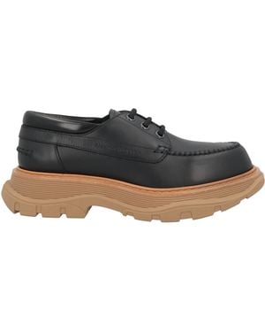 McQueen Lace-Up Shoes Leather - Black