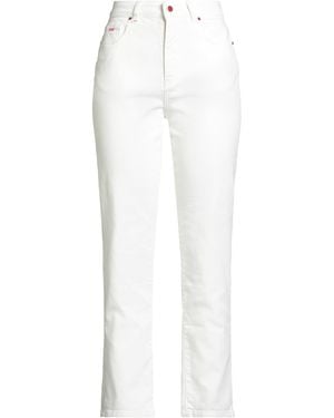 Kiton Jeans Cotton, Elastane - White