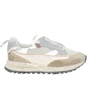 HIDNANDER Sneakers Leather, Textile Fibers - White