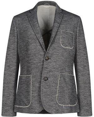 Paolo Pecora Charcoal Blazer Wool, Polyester, Polyamide - Gray